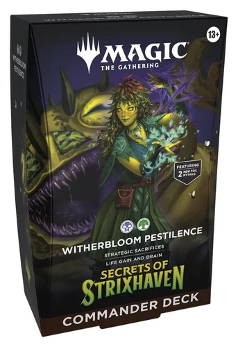 Magic the Gathering Secrets of Strixhaven Commander Deck Whiterbloom Pestilence English
